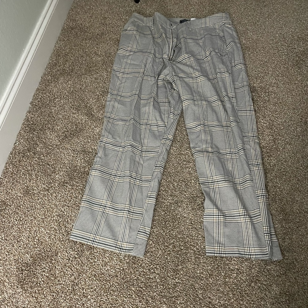 Plaid Abercrombie & Fitch trousers